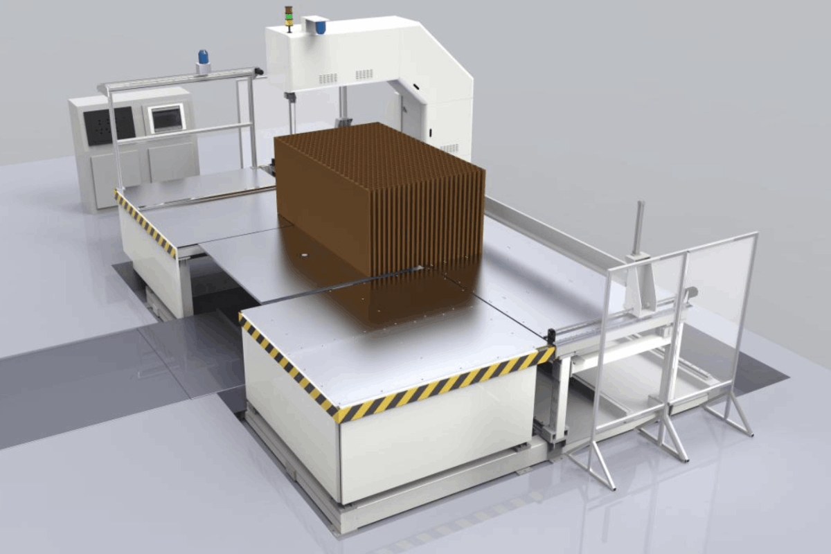 蜂窝立式带锯 - 精密蜂窝芯材周边裁切设备