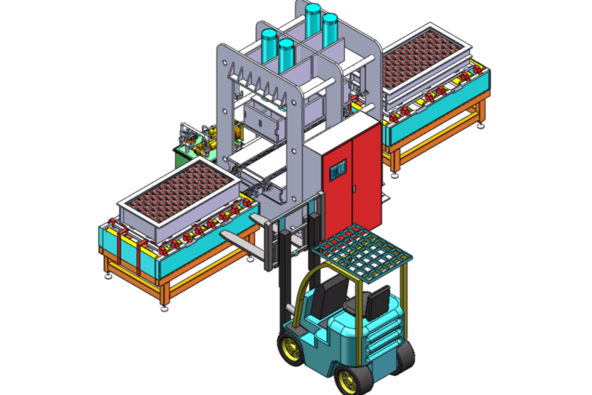 醋酸纤维素塑料预压机控制系统_250吨双工位PLC自动化压机