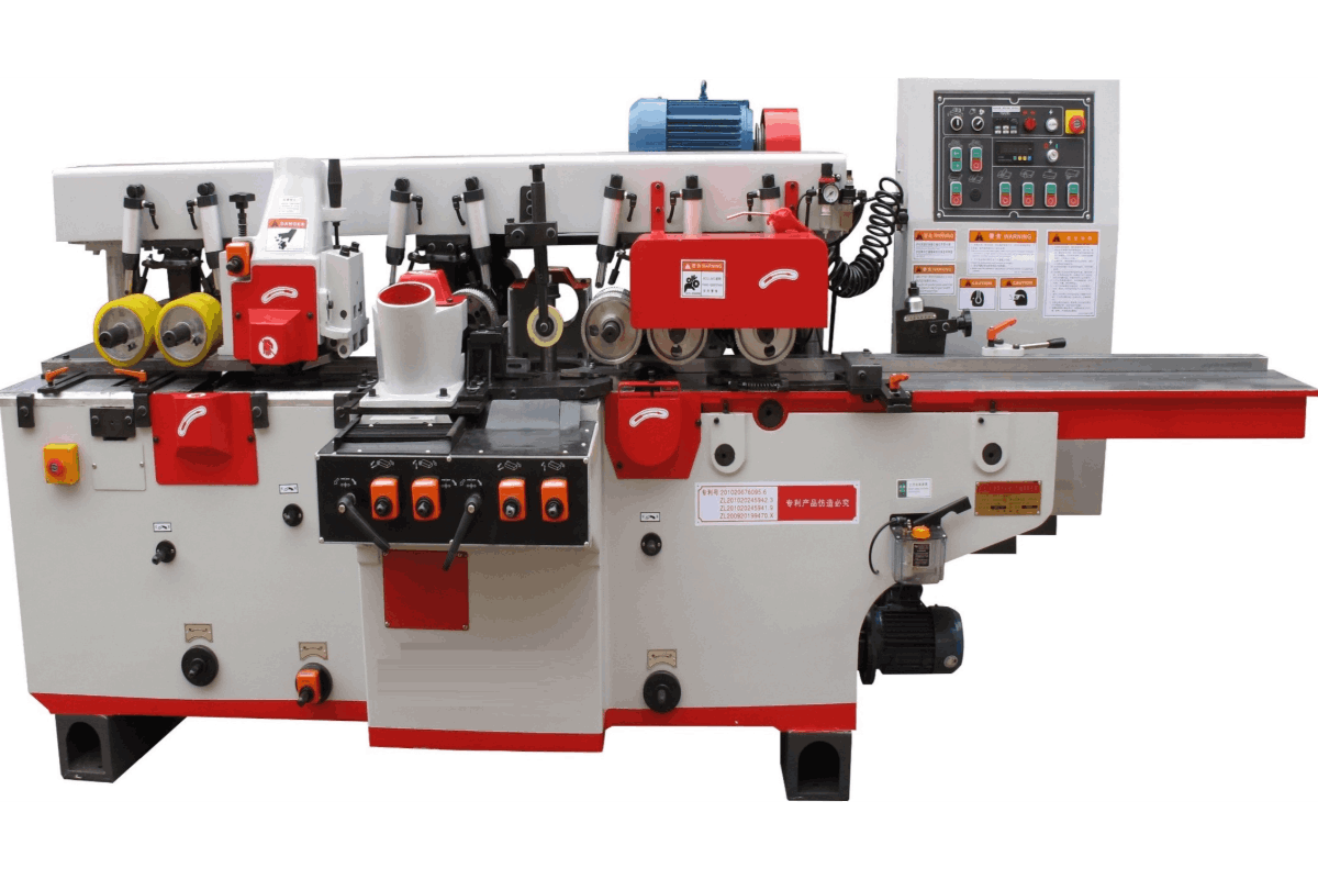 五轴四面刨刨床设备 - 实木板材高效刨削加工机械