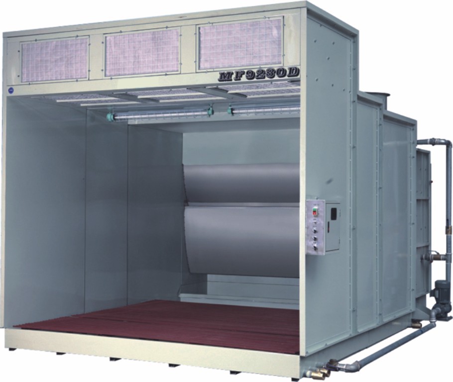 高效水帘喷漆台 - 家具板材喷漆加工与废气粉尘治理解决方案 | 水帘房/水洗喷漆台