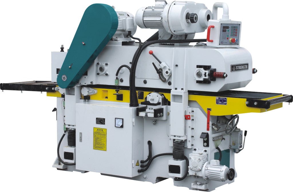 螺旋刀双面压刨机 | 木工机械双面压刨设备 | 宽幅板材高效定厚刨削