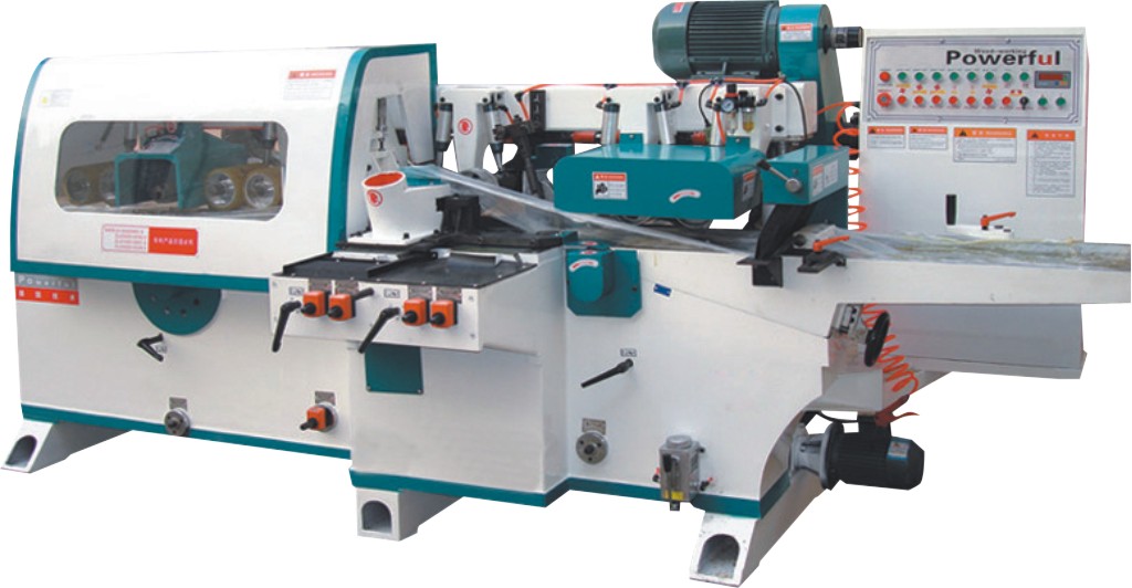 四面刨+水平多片锯一体机 | 板材刨削与多片锯切一体加工 | 上海容安