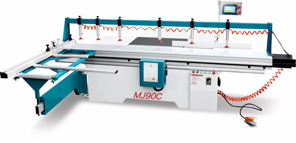 数控精密推台锯 | 靠山移动裁板锯 | MJ90C型木工板材精密切割设备
