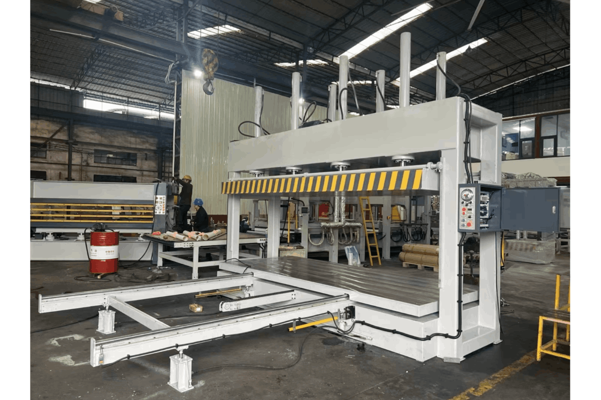 自动进出料下工作台冷压机 | 重型板材、蜂窝板、复合材料专用液压压机